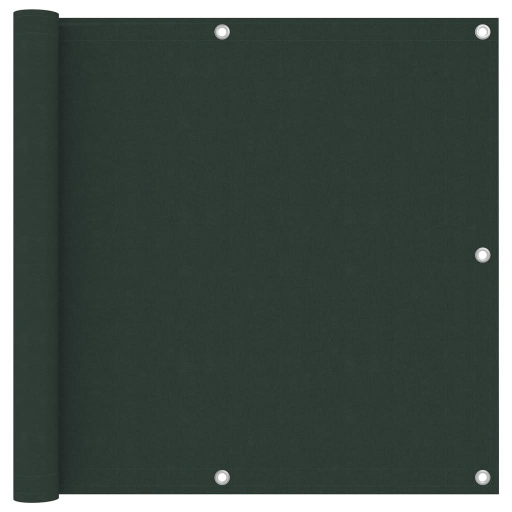 Vidaxl Toldo Para Balcón Tela Oxford Verde Oscuro 90x400 Cm_0
