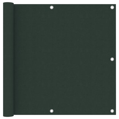 Vidaxl Toldo Para Balcón Tela Oxford Verde Oscuro 90x400 Cm_0