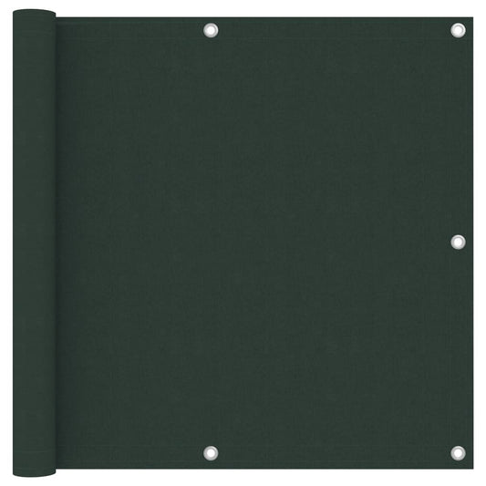 Vidaxl Toldo Para Balcón Tela Oxford Verde Oscuro 90x400 Cm_0