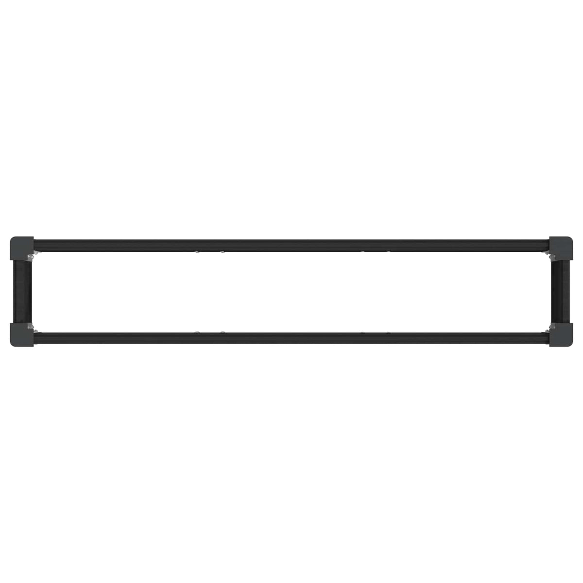 Arriate Elevado Negro 150 X 30 X 36 Cm Wpc Y Aluminio_4