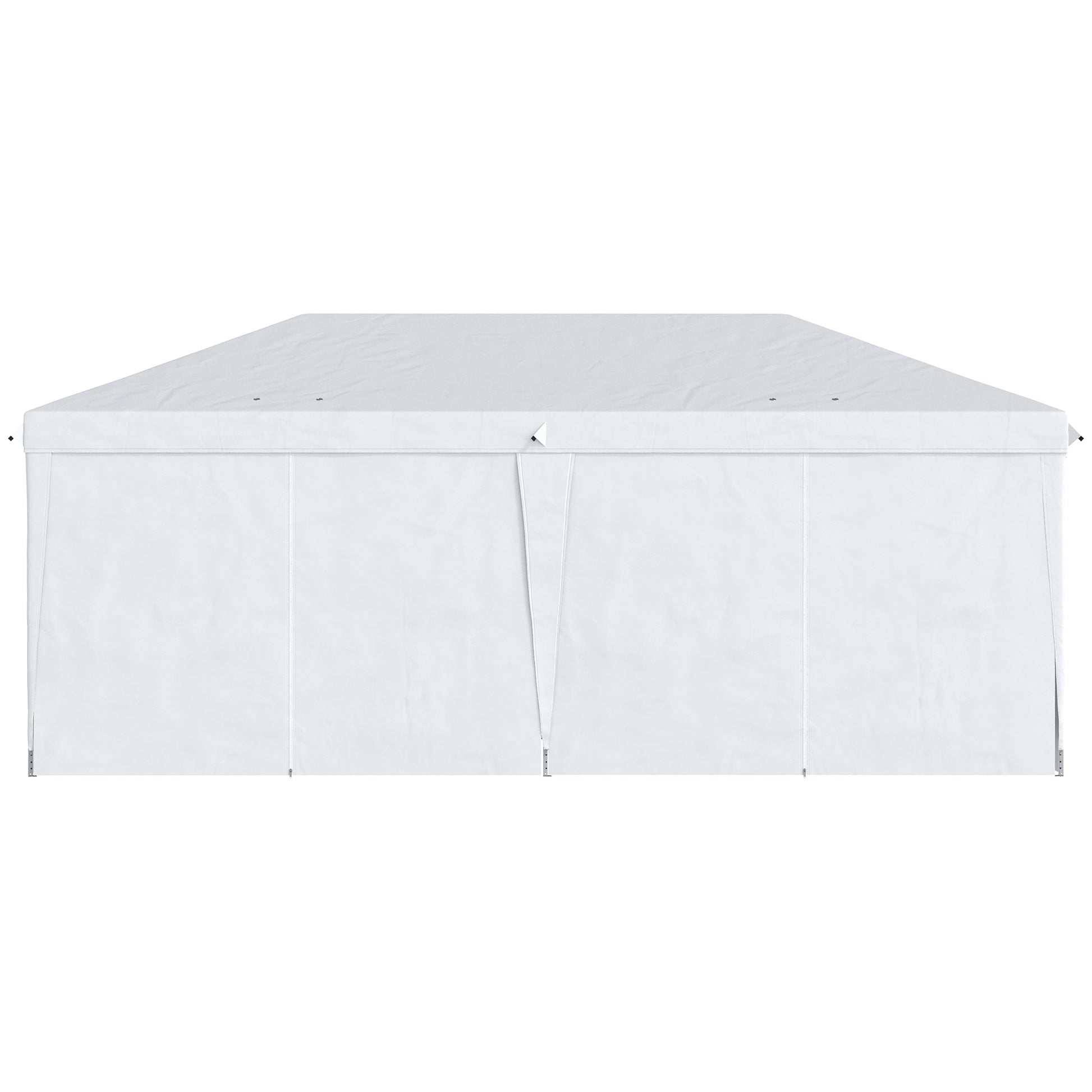 Outsunny Carpa Plegable 5,85x2,95x2,7 M Con 4 Paneles 4 Ventanas Blanco_4