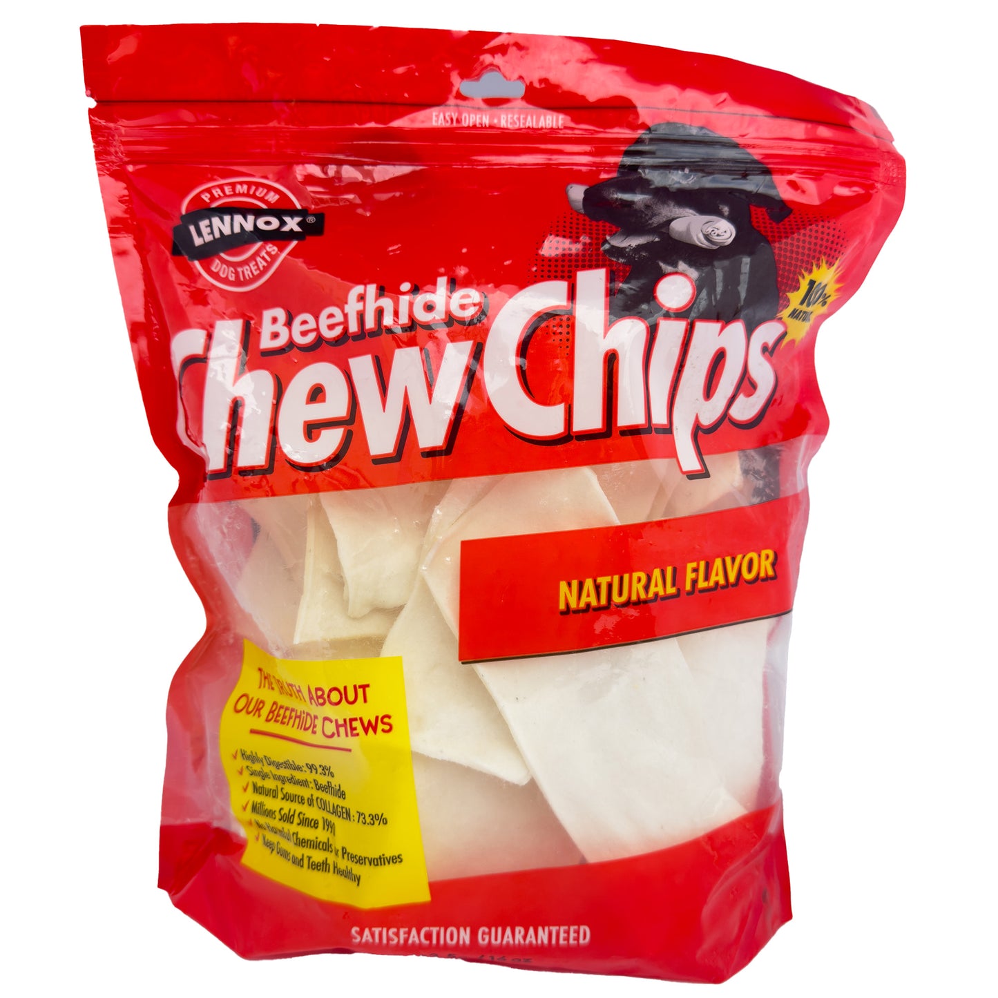 Lifebound - Snack Para Perros: Chips De Piel De Res Con Sabor Natural Para Perros – (3 Paquetes De 453,5 g)