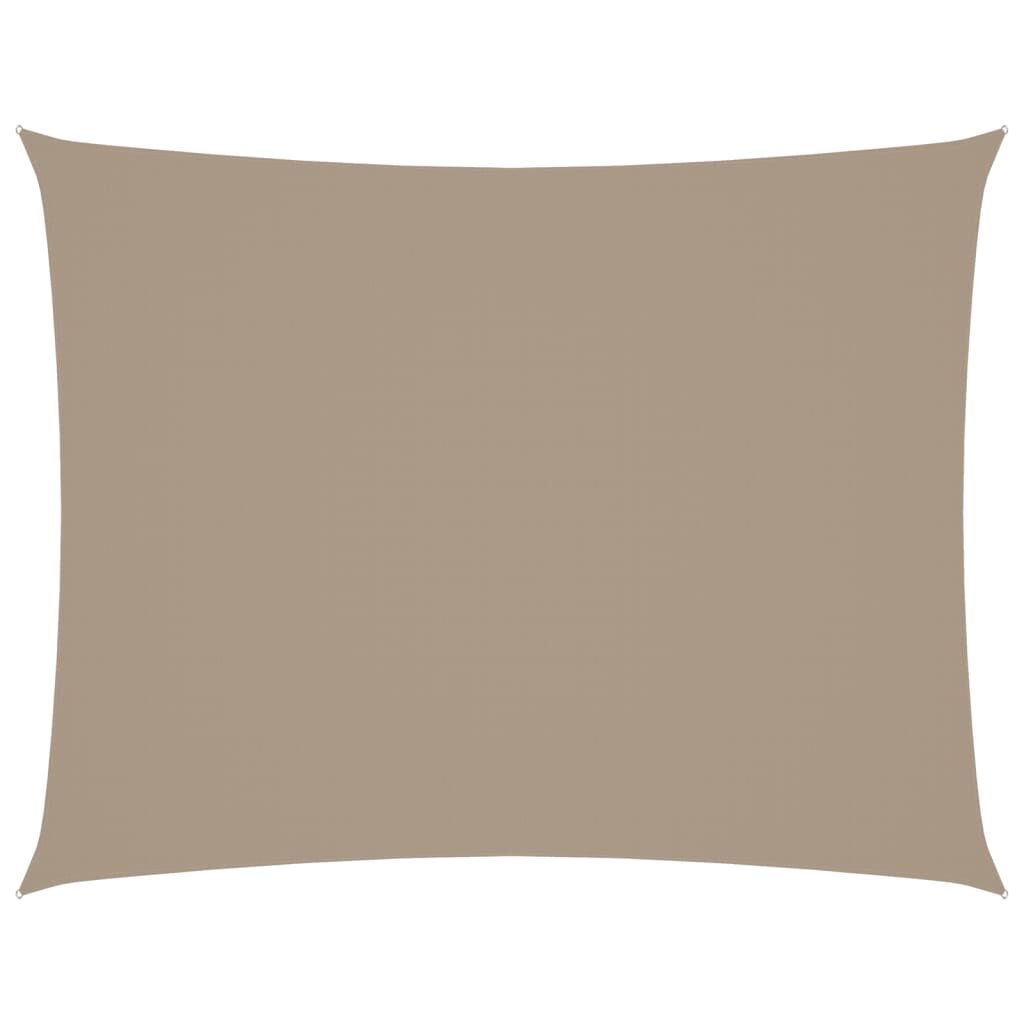 Vidaxl Toldo De Vela Rectangular Tela Oxford Gris Taupe 2x3,5 M_0