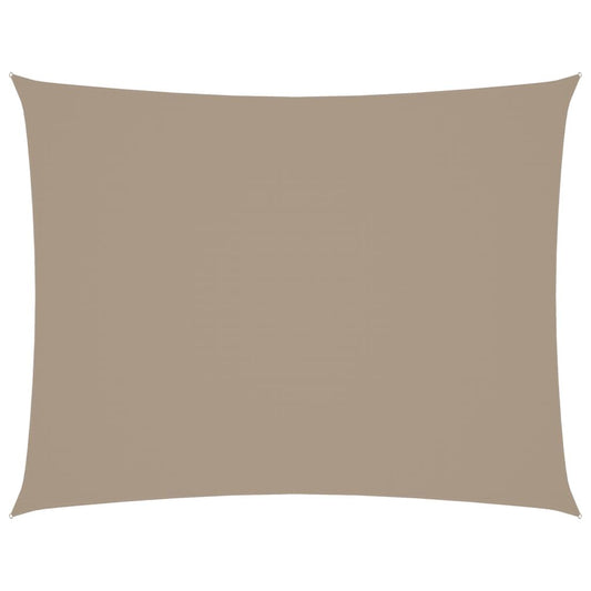 Vidaxl Toldo De Vela Rectangular Tela Oxford Gris Taupe 2x3,5 M_0