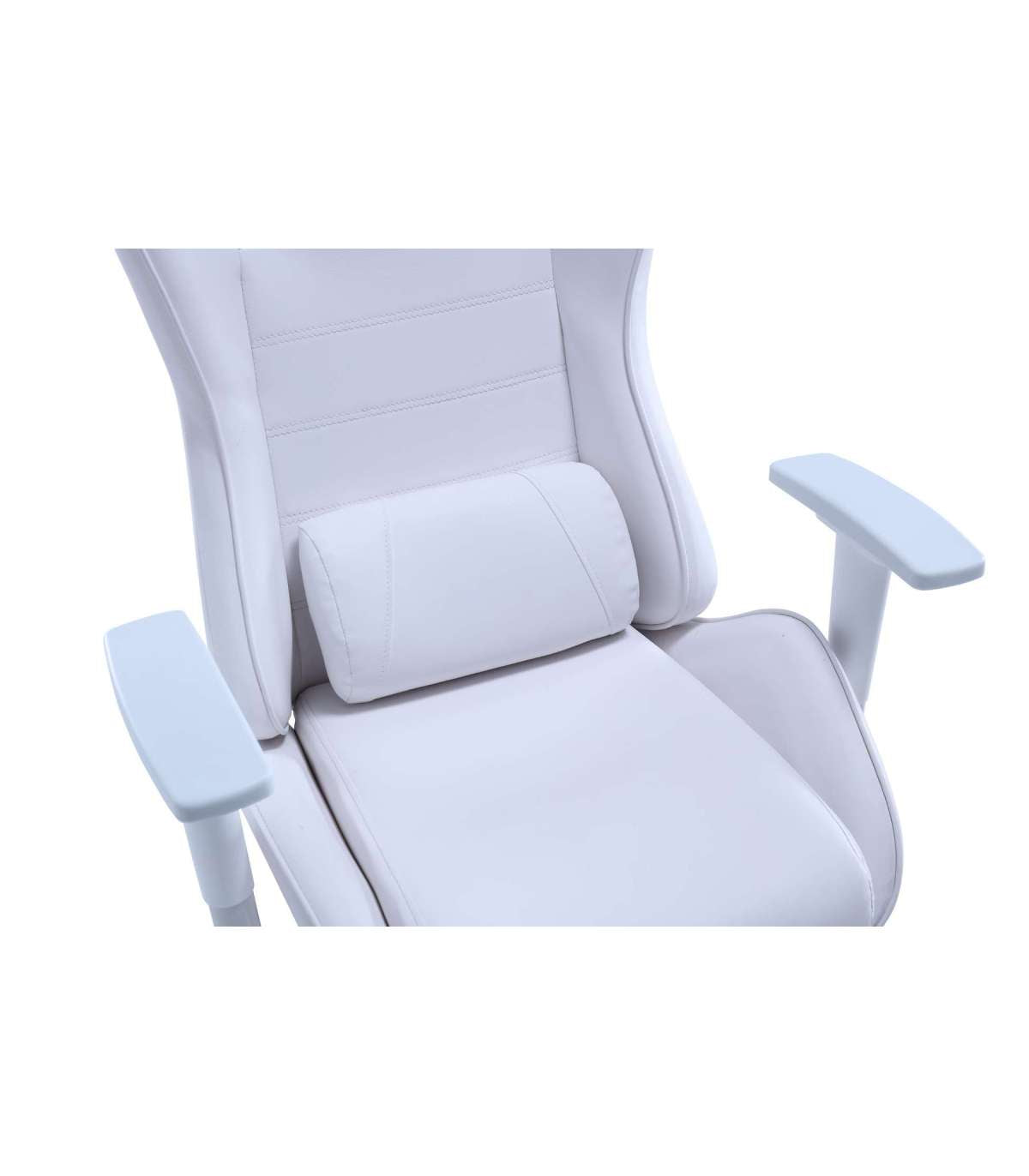Sillón Gamer Giratorio Y Reclinable Jordan Tapizado En Símil Piel Blanco, 123-133 Cm(alto)70 Cm(ancho)70 Cm(largo)_2