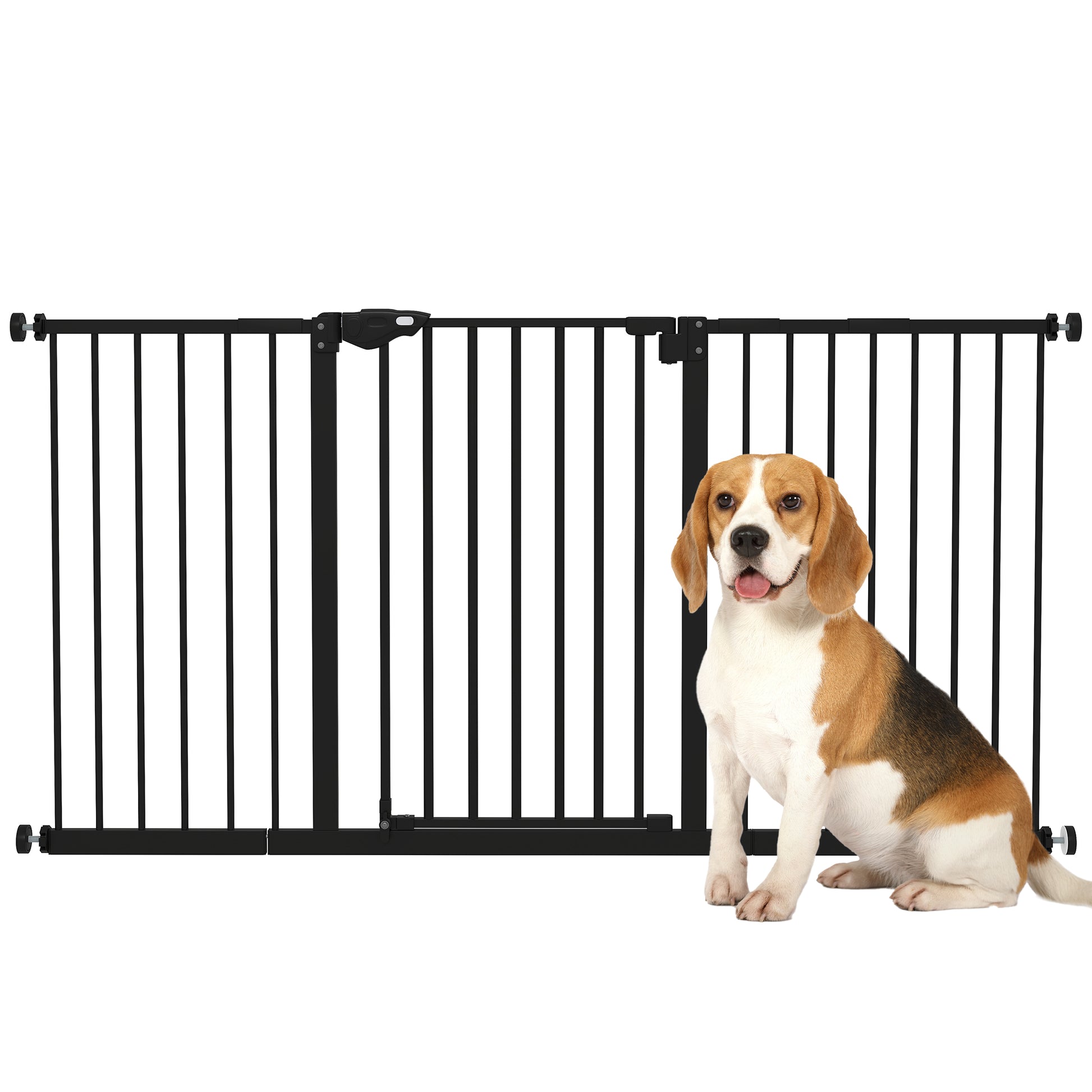Pawhut Barrera De Seguridad Para Perros Extensible 74-147_0
