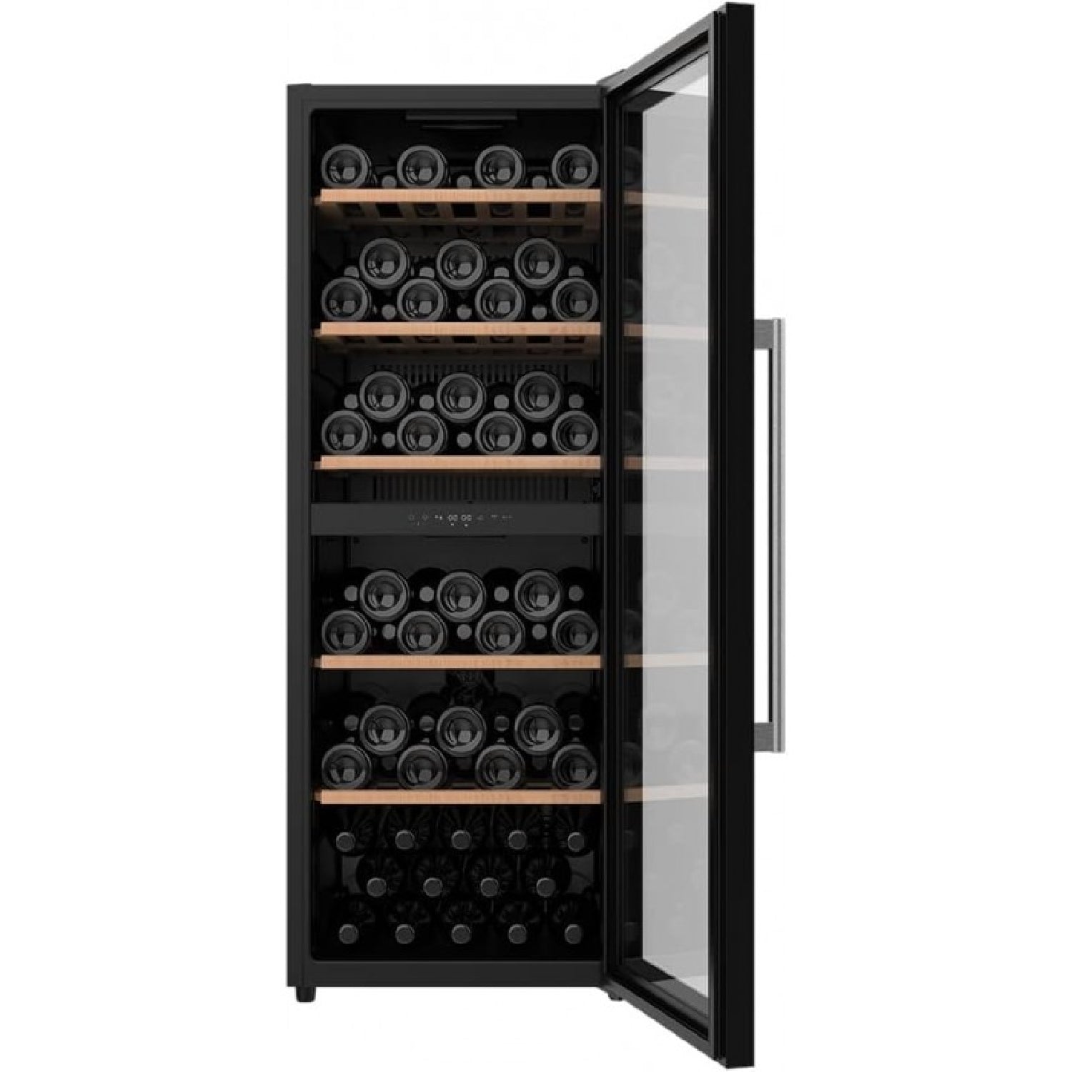 Vinoteca De 77 Botellas Bolero Grandsommelier Duo 77000 Black. 193 L, Sistema Compresor De Enfriamiento, Display, Control Táctil, Temperatura Regula_1