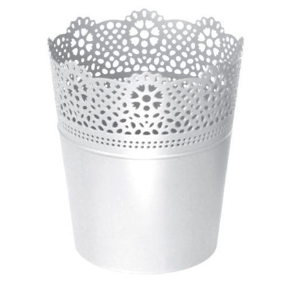 Maceta Lace , Dimensiones (mm) 160x160x185, Color Blanco_0
