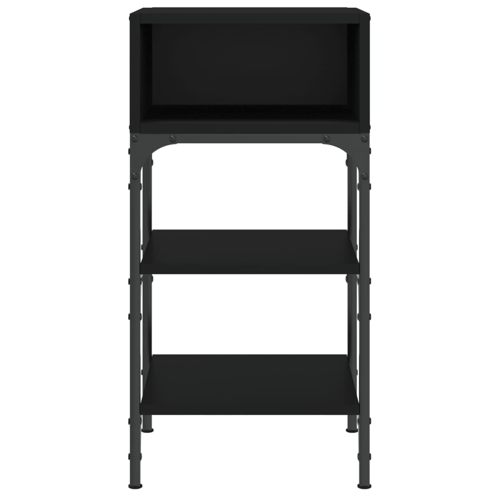 Mesitas De Noche 2 Uds Madera De Ingeniería Negro 35x34,5x70 Cm_3