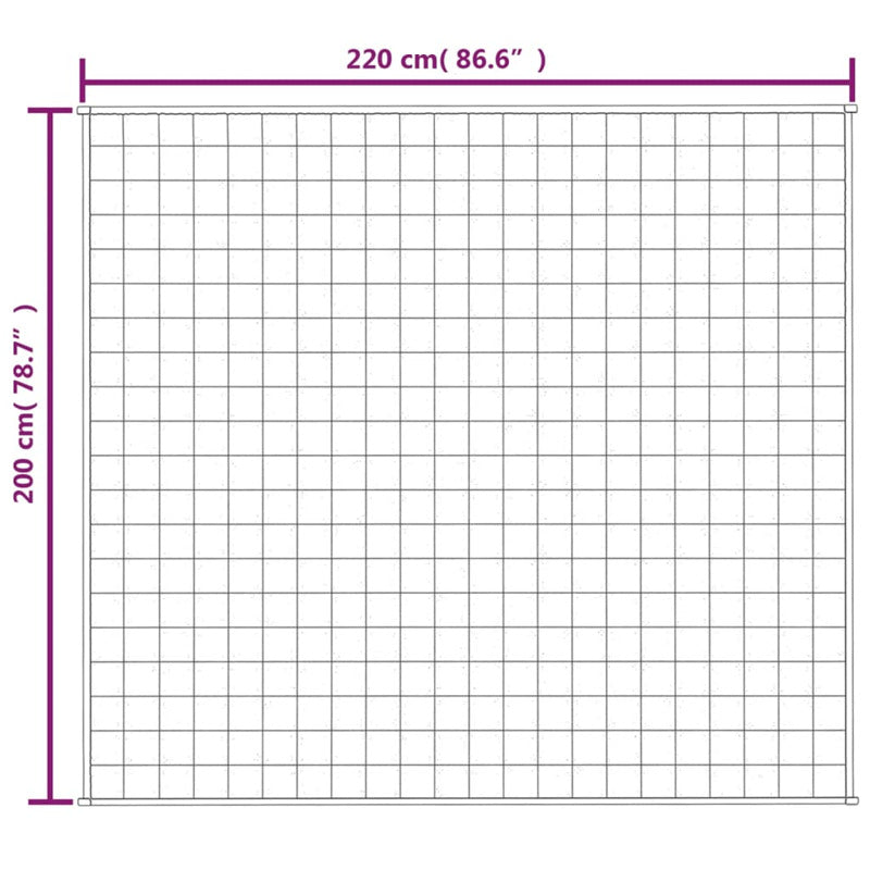 Vidaxl Manta Con Peso Tela Color Crema Claro 200x220 Cm 13 Kg_5