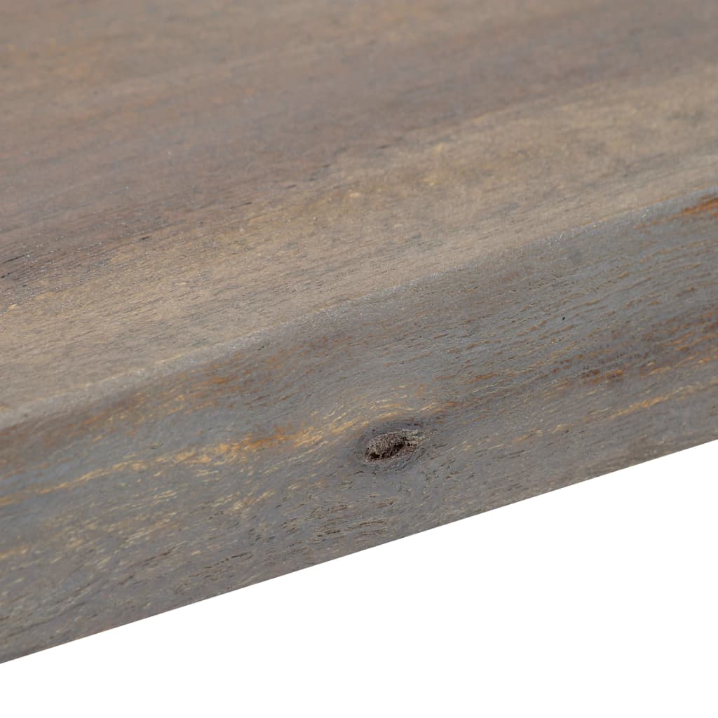 Mesa Consola 115x35x76 Cm Madera Maciza De Acacia Y Hierro Gris_3