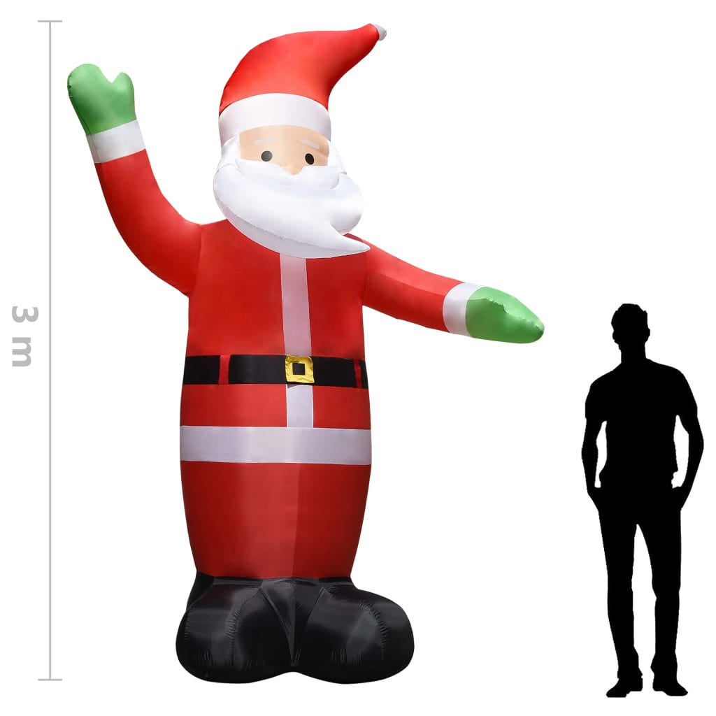 Vidaxl Papá Noel Inflable Con Leds Decoración Navideña Ip44 3 M_2