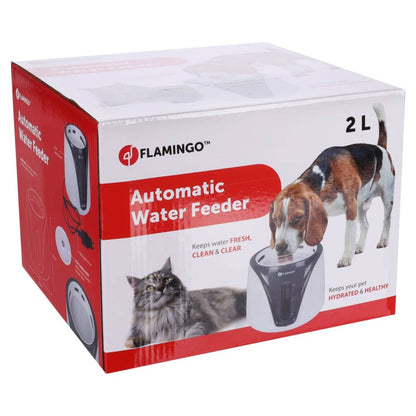 Flamingo Bebedero Para Mascotas Automático Adriana Gris 2 L_5