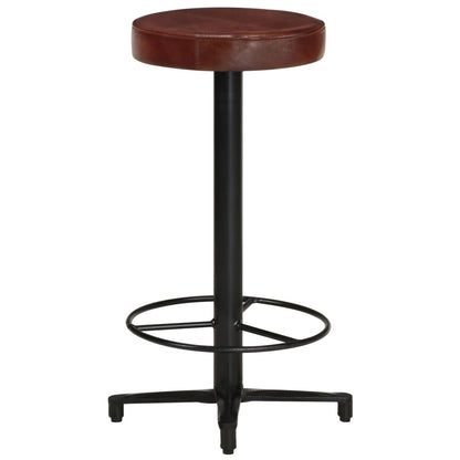 Taburetes De Barra De Cocina 2 Unidades Cuero Auténtico 66 Cm_1
