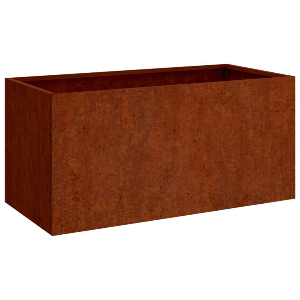 Jardinera De Acero Corten 62x30x29 Cm_0
