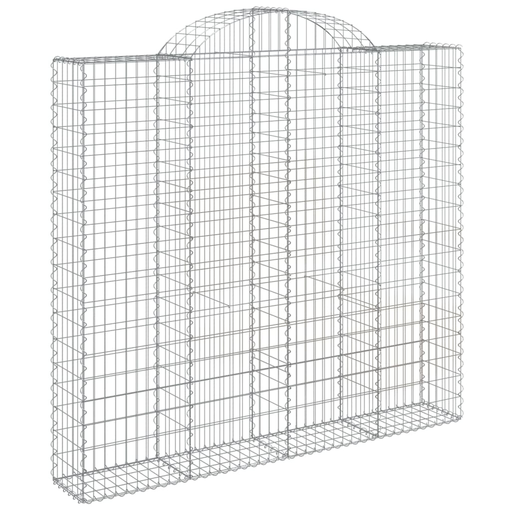 Cestas De Gaviones 7 Uds Forma De Arco Hierro 200x30x180/200 Cm_2