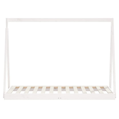 Vidaxl Estructura De Cama Para Niños Madera De Pino Blanco 80x160 Cm_3