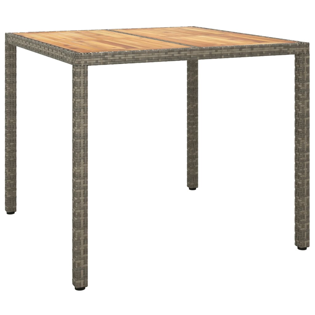 Vidaxl Set Comedor De Jardín 5 Piezas Con Cojines Ratán Sintético Gris_4