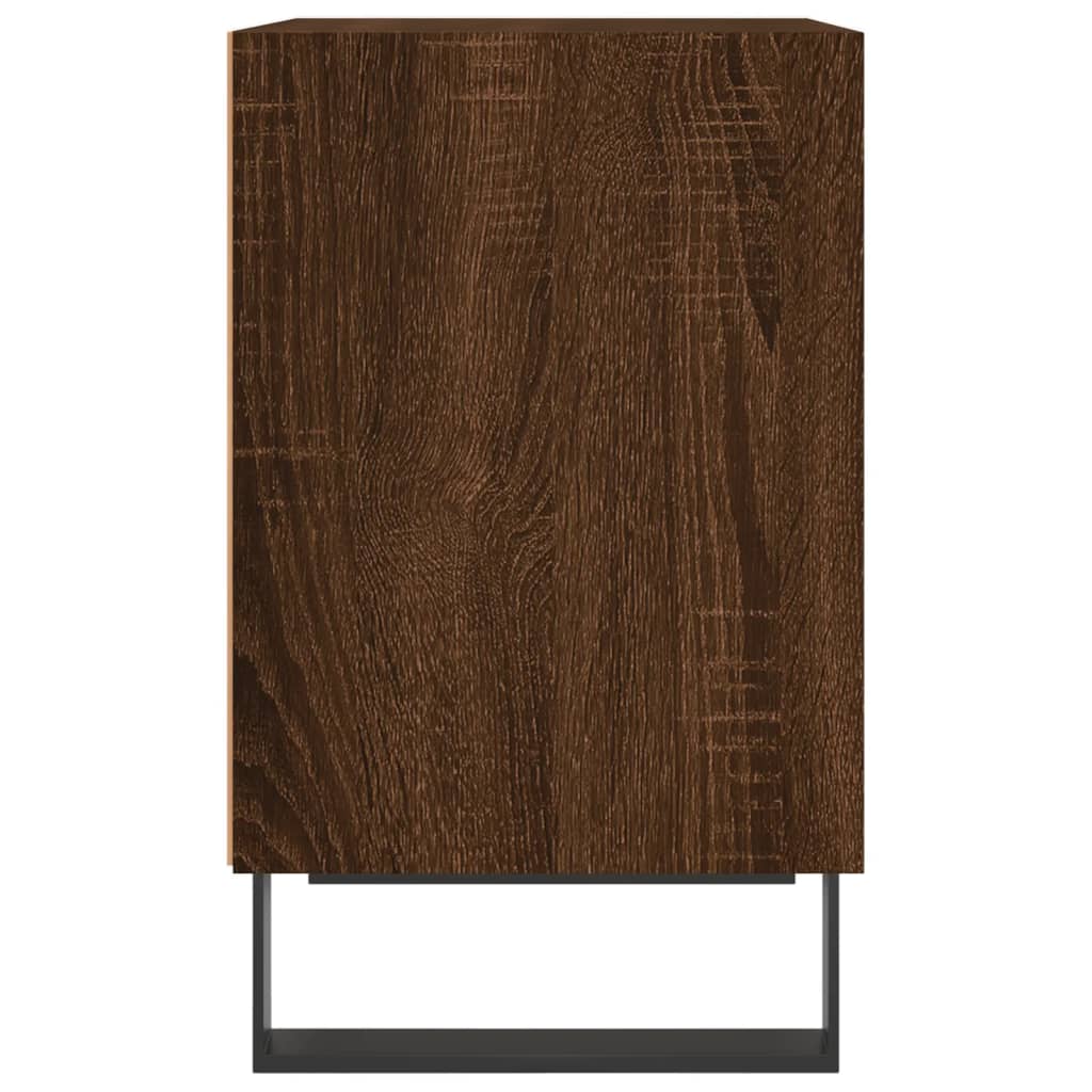 Mesita De Noche 2 Uds Madera Ingeniería Roble Marrón 40x30x50cm_4