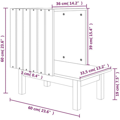 Vidaxl Casa Para Gatos De Madera Maciza De Pino 60x36x60 Cm_2