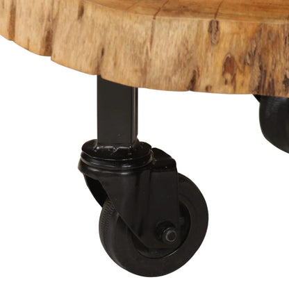 Mesa De Centro De Madera De Acacia Maciza 60x55x25 Cm_3