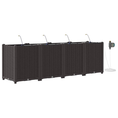 Vidaxl Jardineras Marrón 160 X 40 X 52 Cm Acero_0