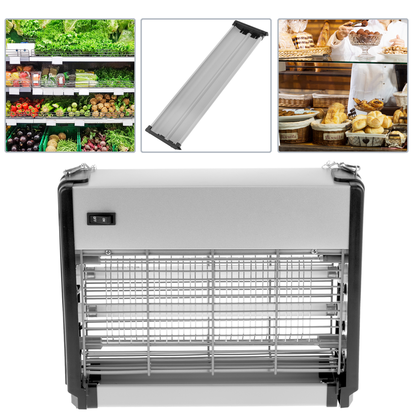 Mata Insectos Eléctrico Profesional De 2 Tubos 8w Uv 16w_1
