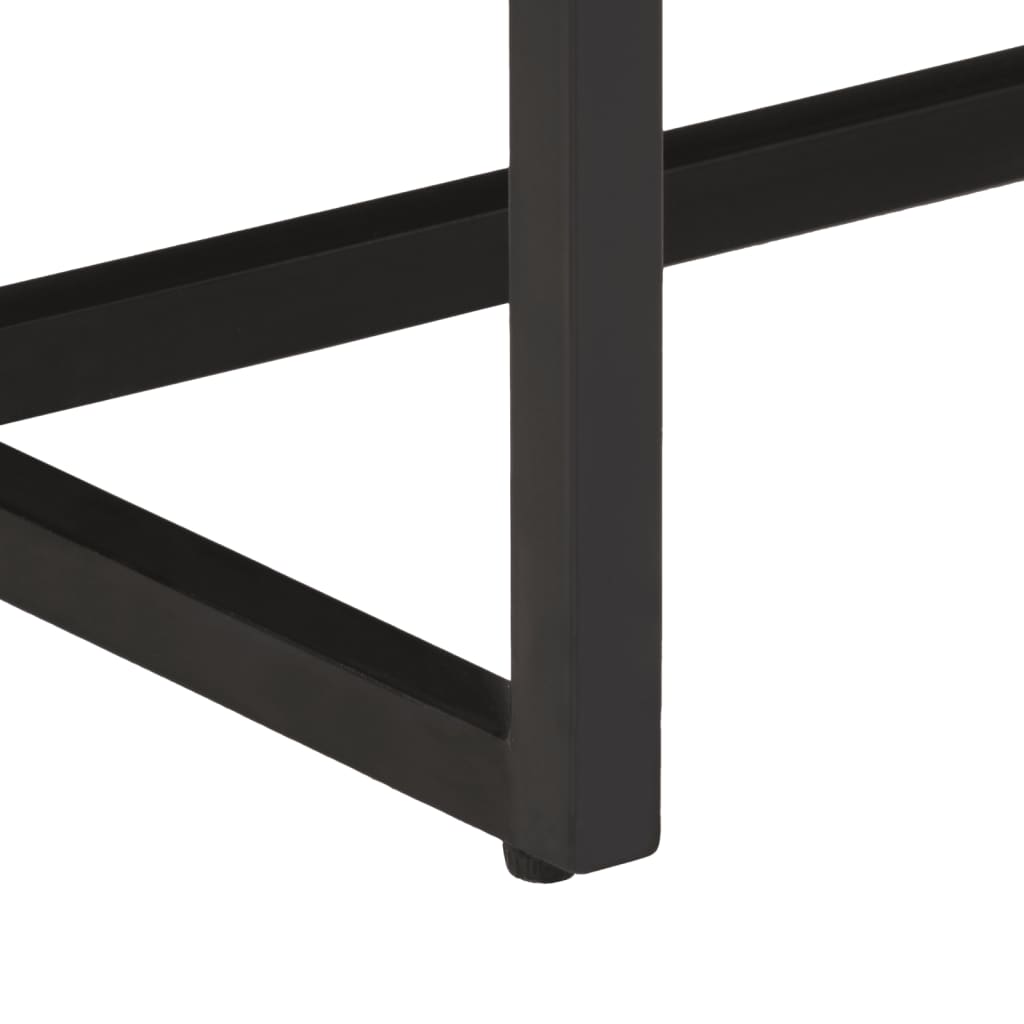 Mesa De Comedor Madera Maciza De Mango Rugosa 110x55x75 Cm_4