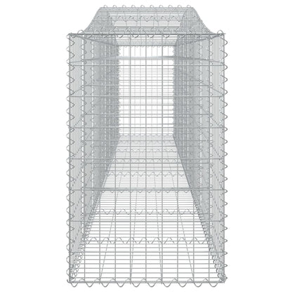 Cestas De Gaviones 4 Uds Forma De Arco Hierro 400x50x80/100 Cm_4