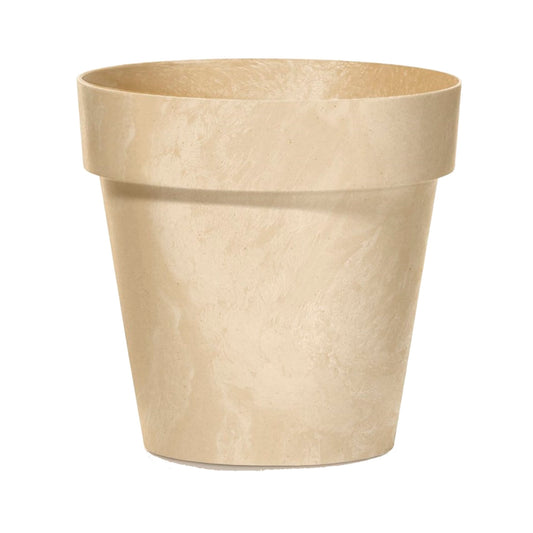 Maceta Cube Beton Effect 0,6l., Dimensiones (mm) 110x110x97, Color Crema_0