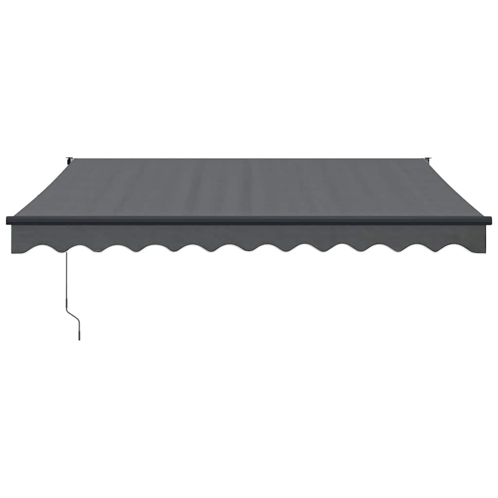 Toldo Retráctil Aluminio Y Tela Gris Antracita 3x2,5 M_2