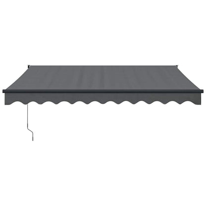 Toldo Retráctil Aluminio Y Tela Gris Antracita 3x2,5 M_2