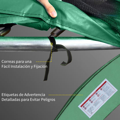 Homcom Cubierta Protectora Para Borde De Cama Elástica Trampolín Medidas_5