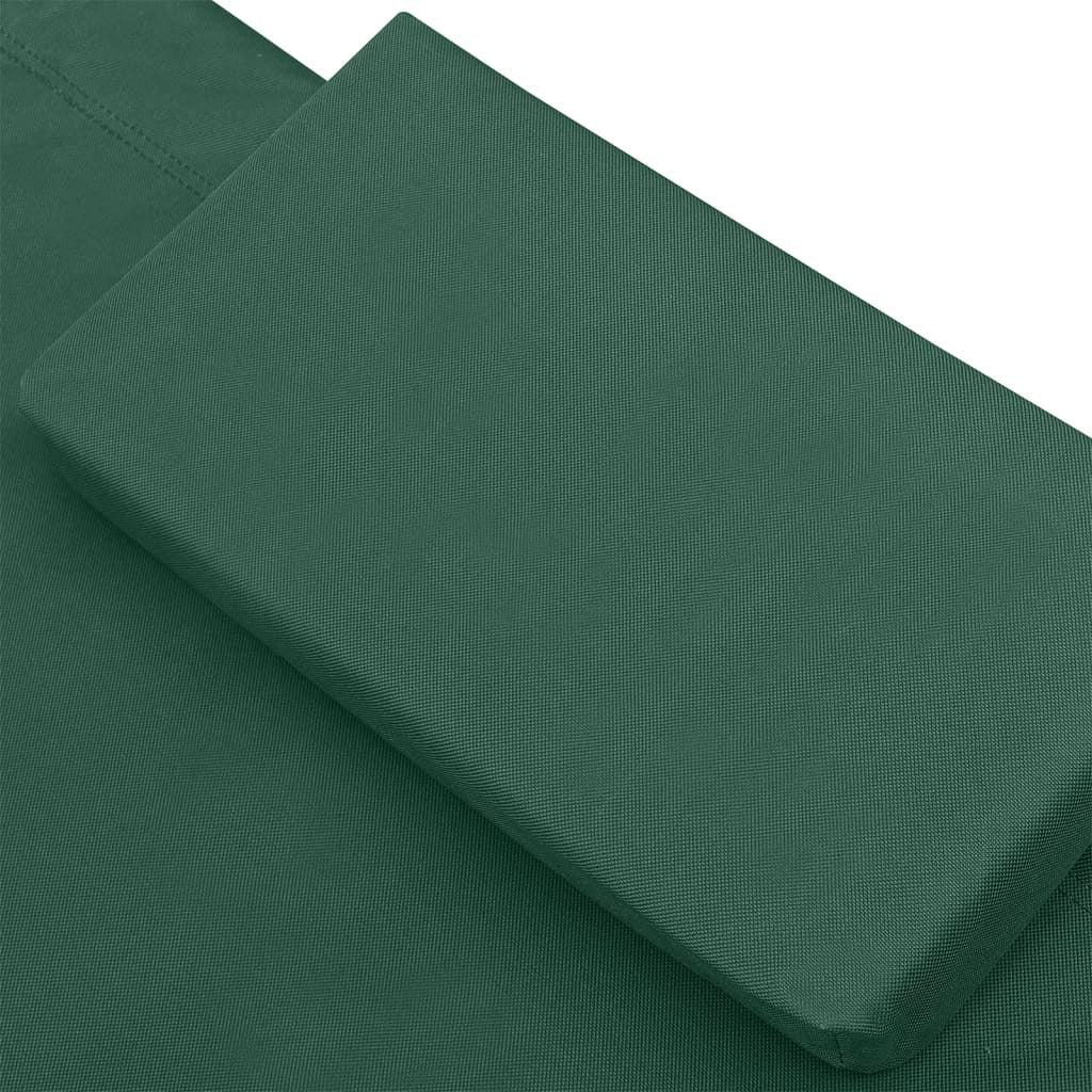 Vidaxl Tumbona De Exterior De Tela Verde_4
