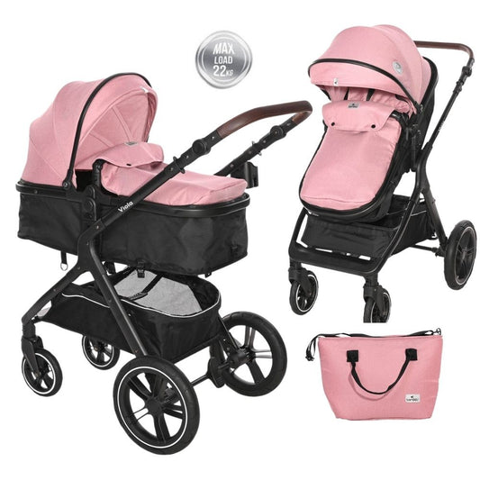 Carrito De Bebé Dúo Convertible Viola Hasta 22 Kg Pink_0