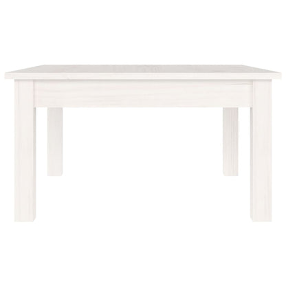 Mesa De Centro De Madera Maciza De Pino Blanco 55x55x30 Cm_1