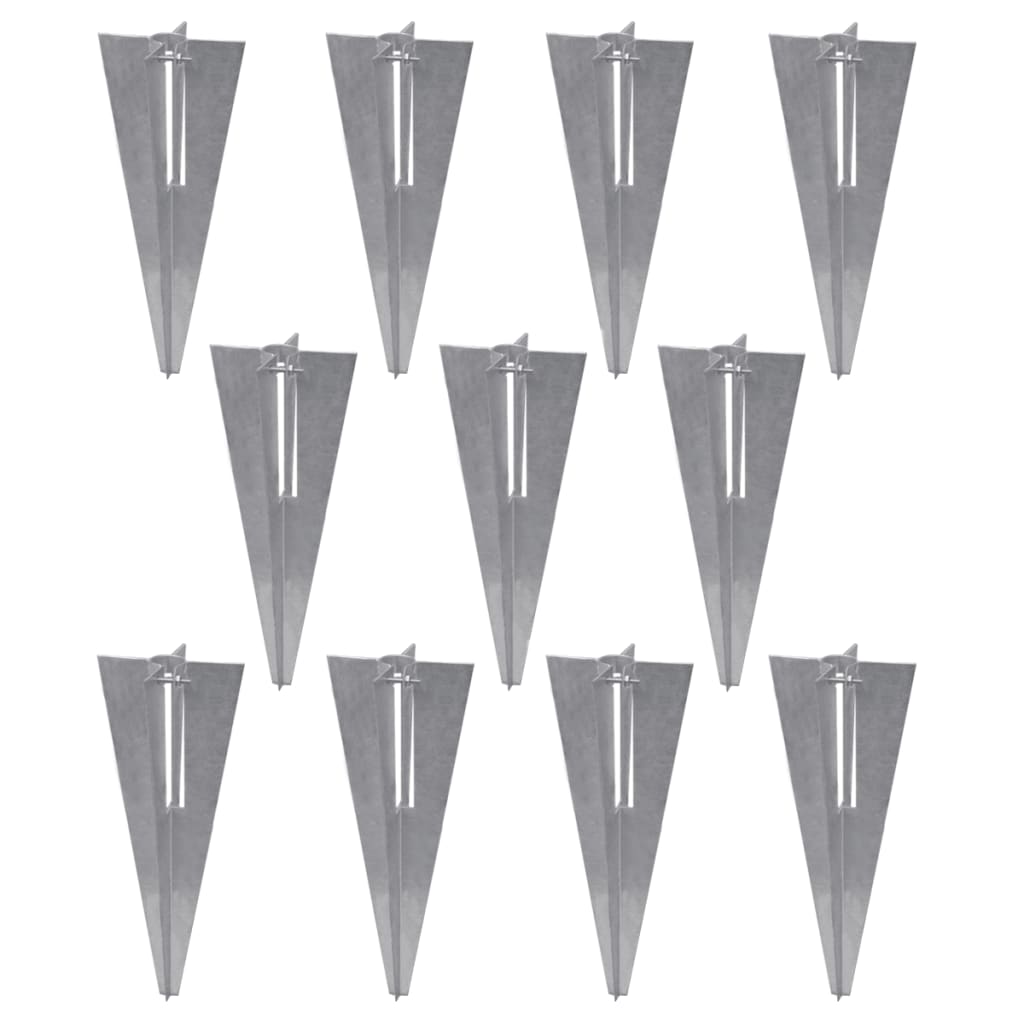 Valla Metálica Con Estacas Postes Acero Galvanizado 25x1,5 M / Vetonek_2