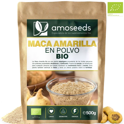 Maca Amarilla En Polvo Bio 500g_0
