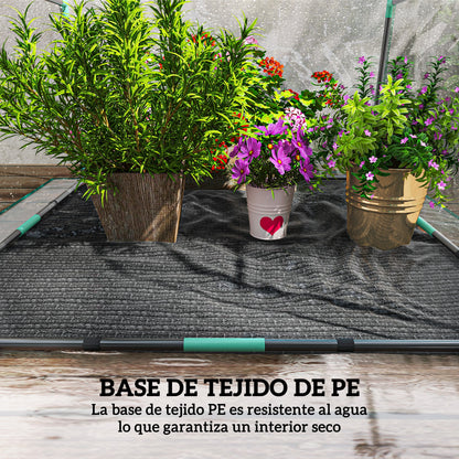 Outsunny Invernadero Pequeño Con Base De Tela Pe Impermeable Transparente_4