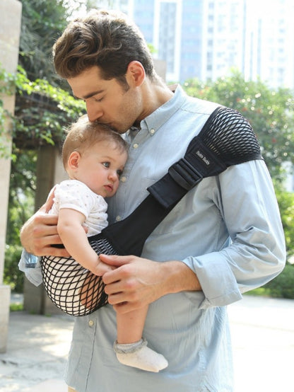 Portabebé Ligero Verano, Kantan Net, Negro. Talla M