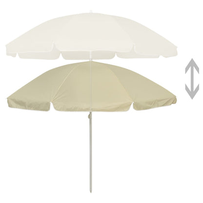 Sombrilla De Playa Amarillo Arena 240 Cm_0