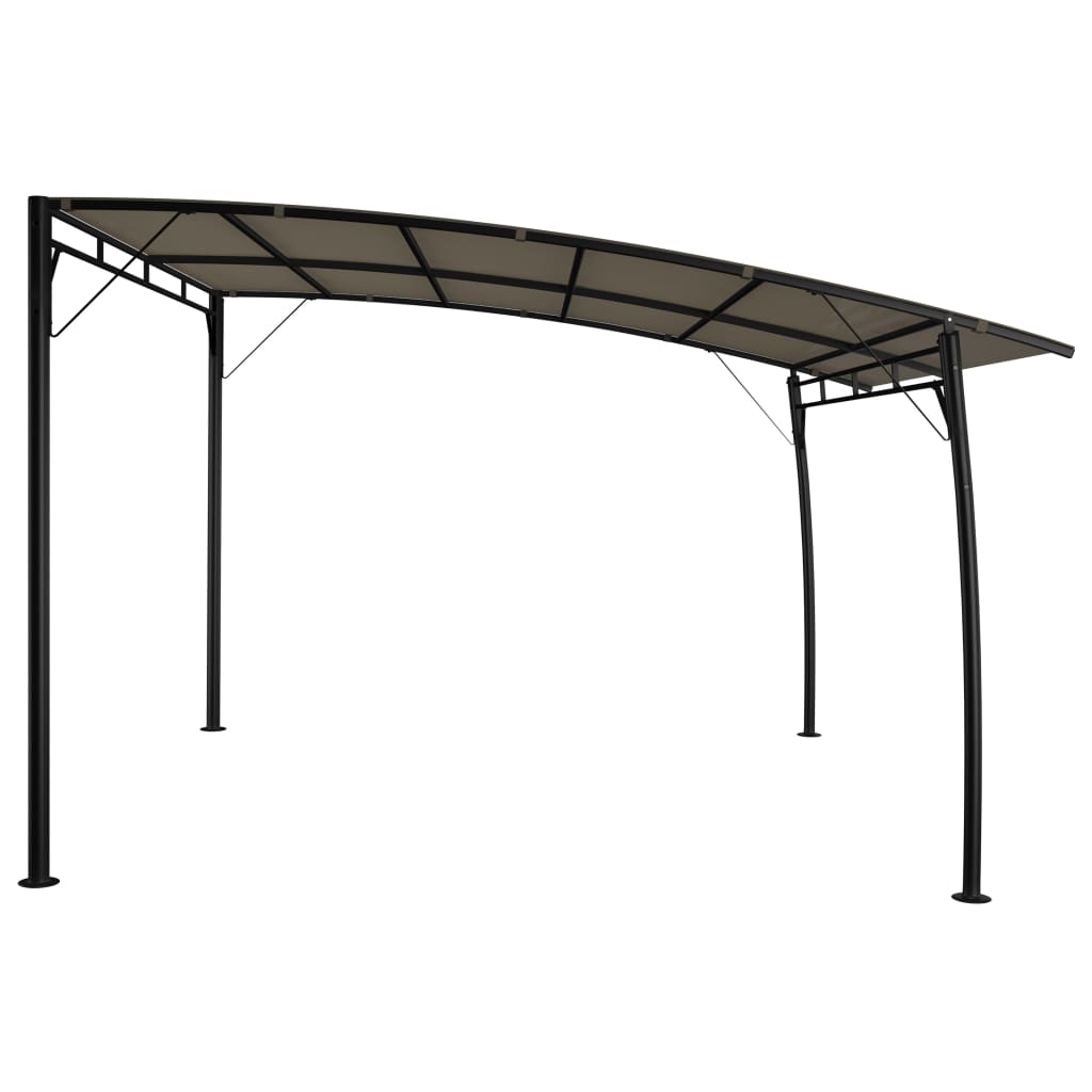 Toldo Parasol De Jardín Gris Taupe 3x3x2,55 M_2