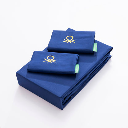 Set 4pzs Sabana King: Sabana Plana (260x280cm C/ Dobladillo Simple 5cm) + Sabana Bajera (200x200+30cm Flap) + 2 Funda De Almohada (50x80cm) 100% Algo_1
