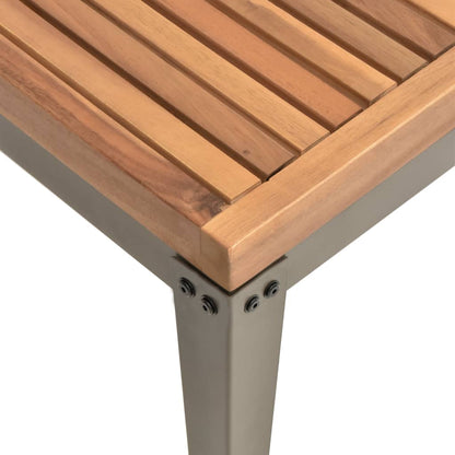 Mesa De Centro De Jardín Madera Maciza De Acacia 110x55x36 Cm_2