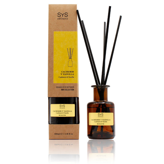 Ambientador Mikado Cachemir y Vainilla SYS Aromas 100 ml | Colección 1991 | Aroma Dulce y Cálido | Reconfortante_0