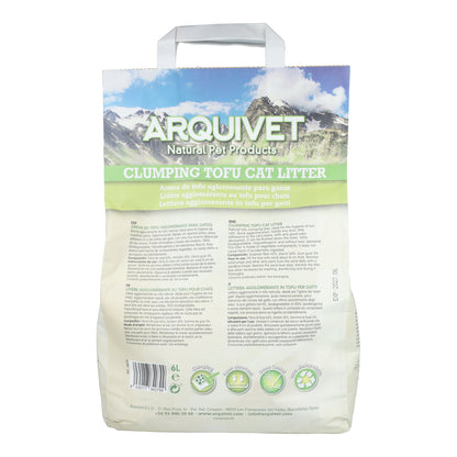 Tofu Cat Litter Arquivet 6 L Arena aglomerante de soja biodegradable