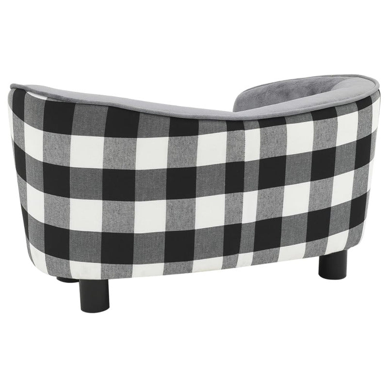 Vidaxl Sofá Para Perro Felpa Gris 68x38x38 Cm_5
