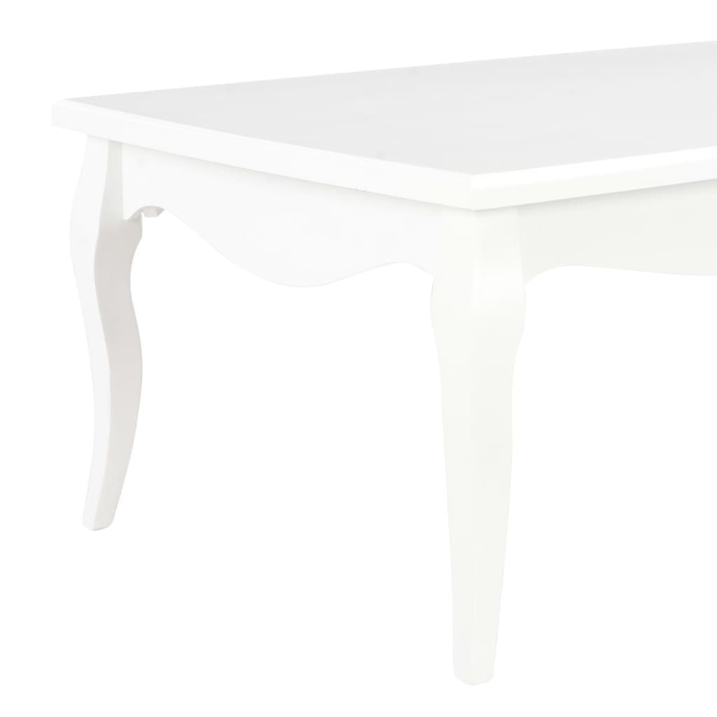 Mesa De Centro De Madera Maciza De Pino Blanco 110x60x40 Cm_3