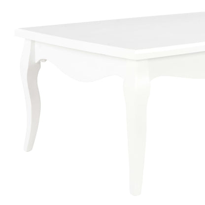 Mesa De Centro De Madera Maciza De Pino Blanco 110x60x40 Cm_3