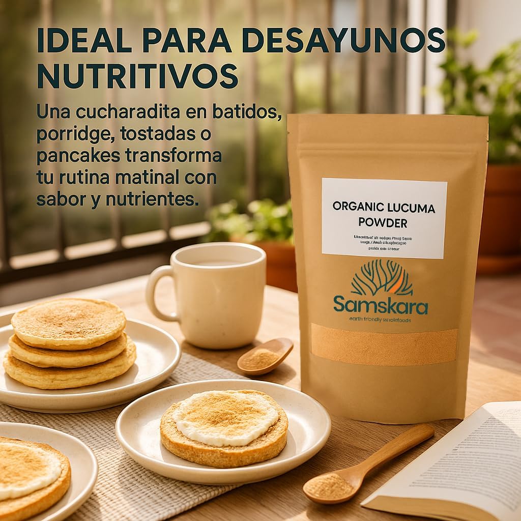 Lúcuma En Polvo Bio - 250g | Superalimento Ecológico Vegano Para Batidos, Smoothies Y Zumos, Sin Azúcares Añadidos_3